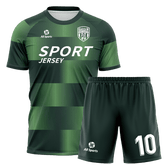 All Sports,昇華 サッカー ユニフォーム,上下セット,緑,オリジナル ユニフォーム